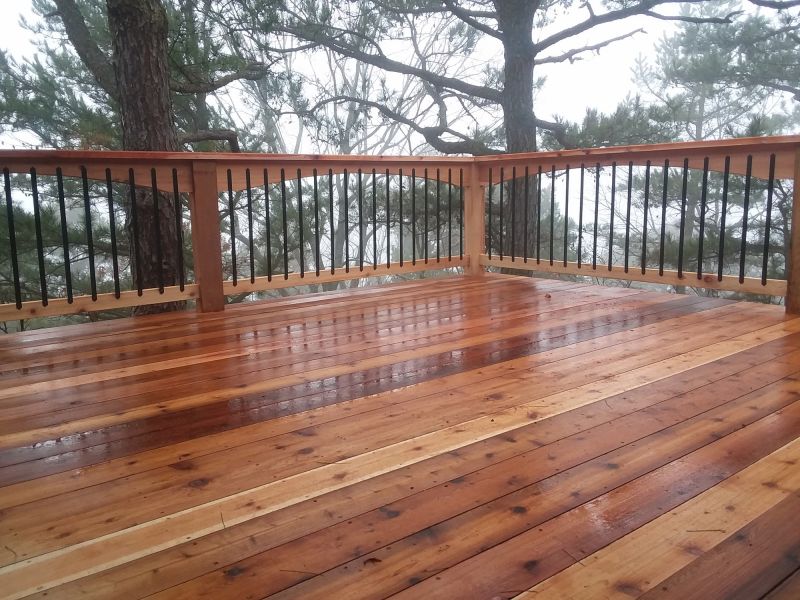 Cedar Deck Staining