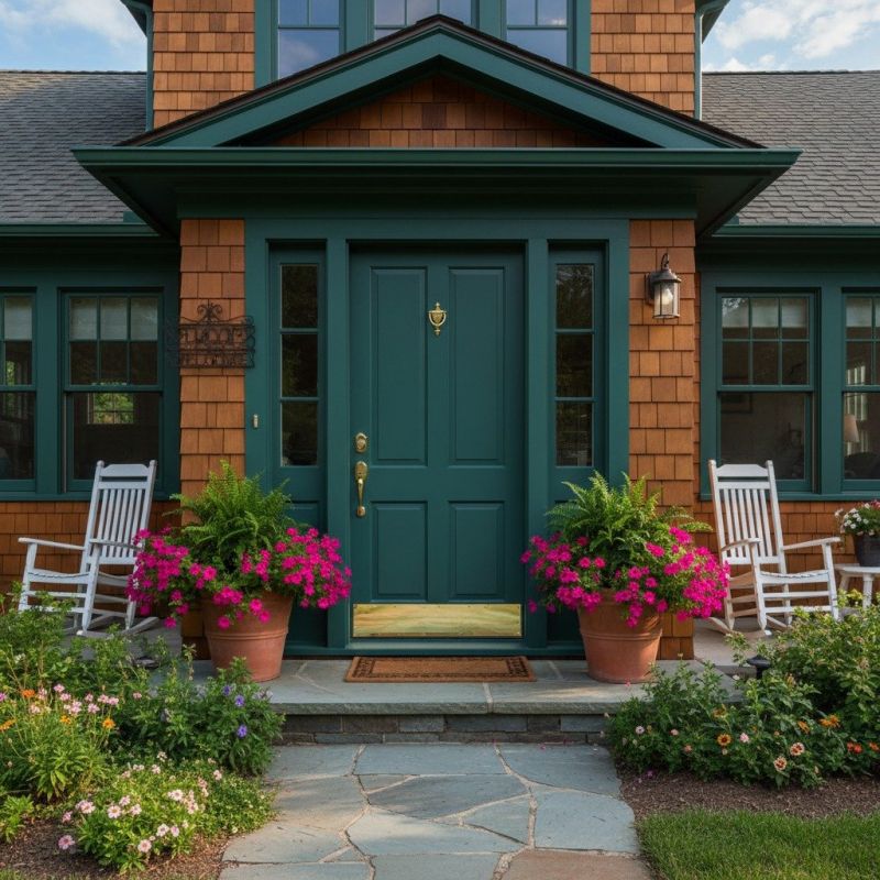 Front Door Painting detail