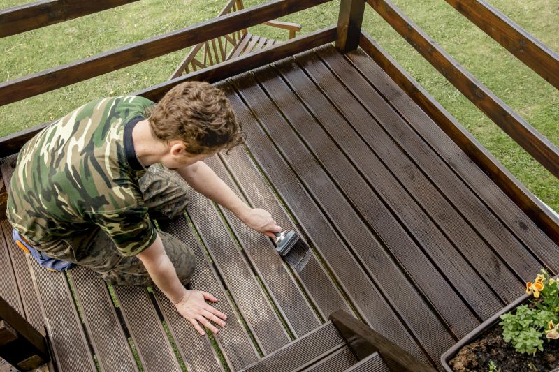 Wood Deck Staining Service detail