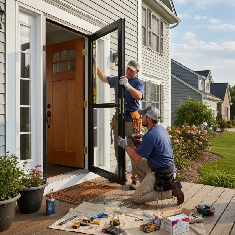 Storm Door Painting
