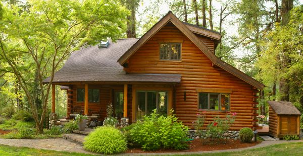Log Home Staining in Acworth