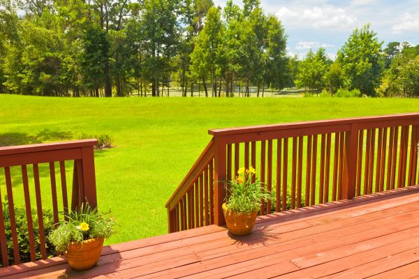 Deck Railing Staining in Acworth