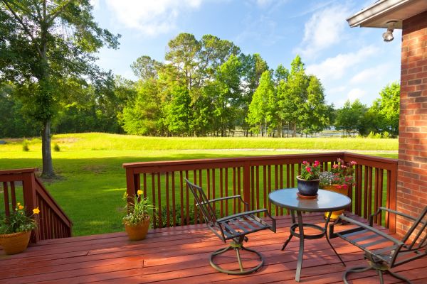 Deck Rail Staining in Acworth