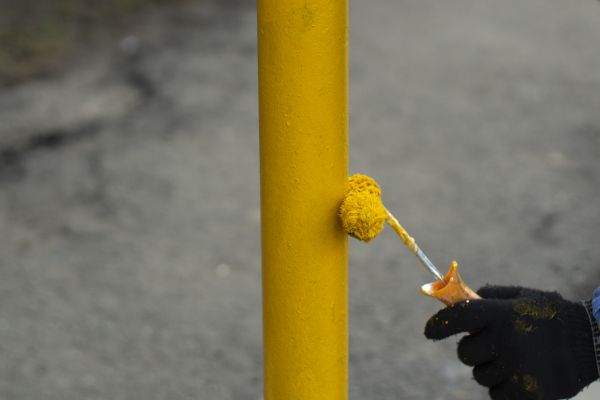 Bollard Painting in Acworth